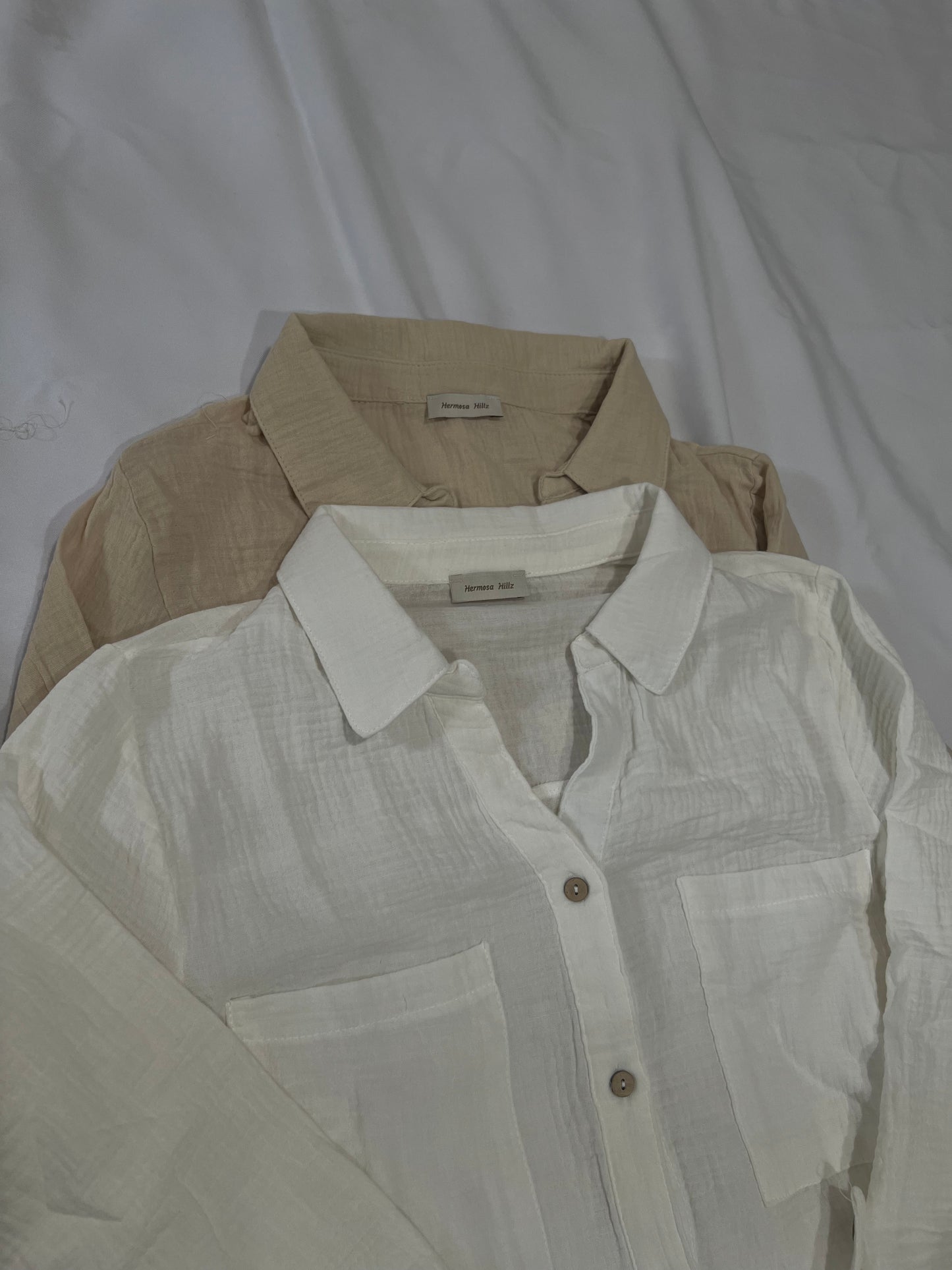 Camilo button down shirt (white)